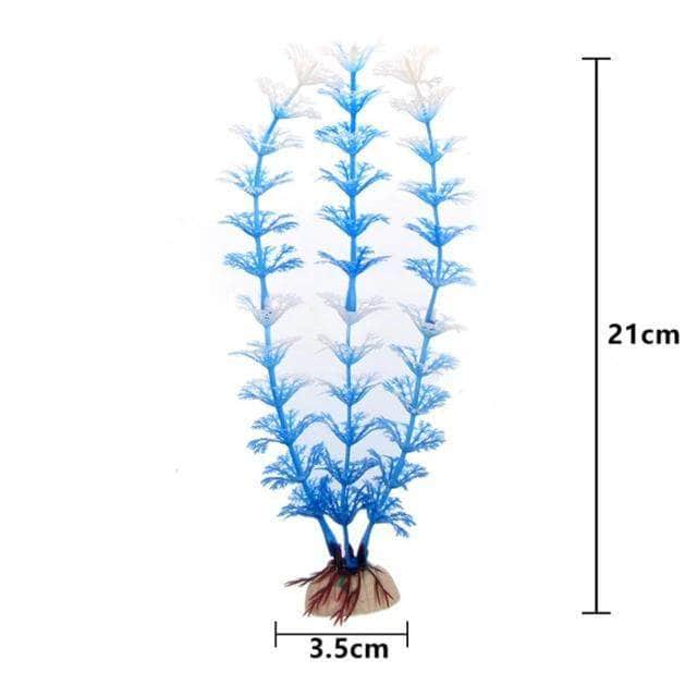 Plantes sous-marines artificielles décoration pour aquarium plusieurs tailles/couleurs-14-Petmonde