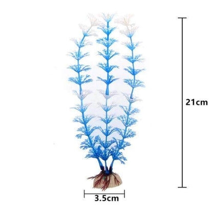 Plantes sous-marines artificielles décoration pour aquarium plusieurs tailles/couleurs-14-Petmonde
