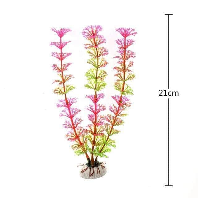 Plantes sous-marines artificielles décoration pour aquarium plusieurs tailles/couleurs-2-Petmonde