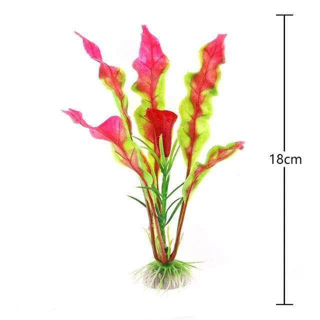 Plantes sous-marines artificielles décoration pour aquarium plusieurs tailles/couleurs-9-Petmonde