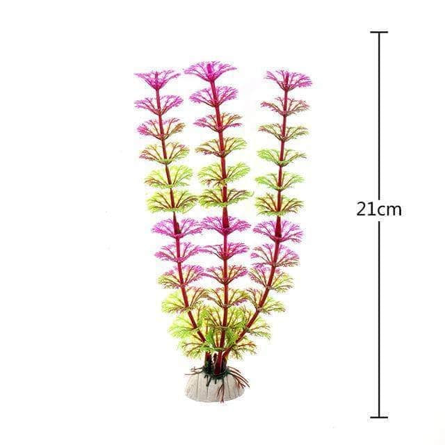 Plantes sous-marines artificielles décoration pour aquarium plusieurs tailles/couleurs-7-Petmonde