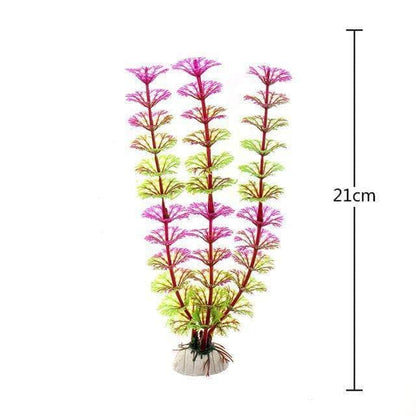 Plantes sous-marines artificielles décoration pour aquarium plusieurs tailles/couleurs-7-Petmonde