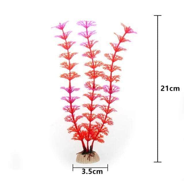 Plantes sous-marines artificielles décoration pour aquarium plusieurs tailles/couleurs-11-Petmonde