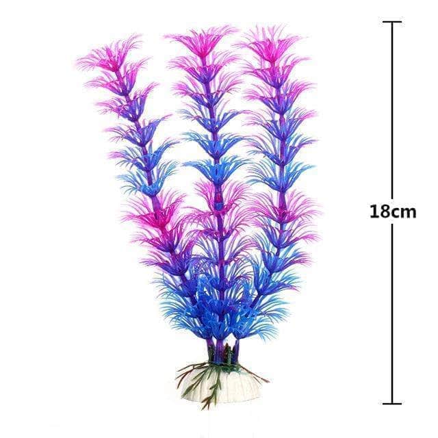 Plantes sous-marines artificielles décoration pour aquarium plusieurs tailles/couleurs-13-Petmonde