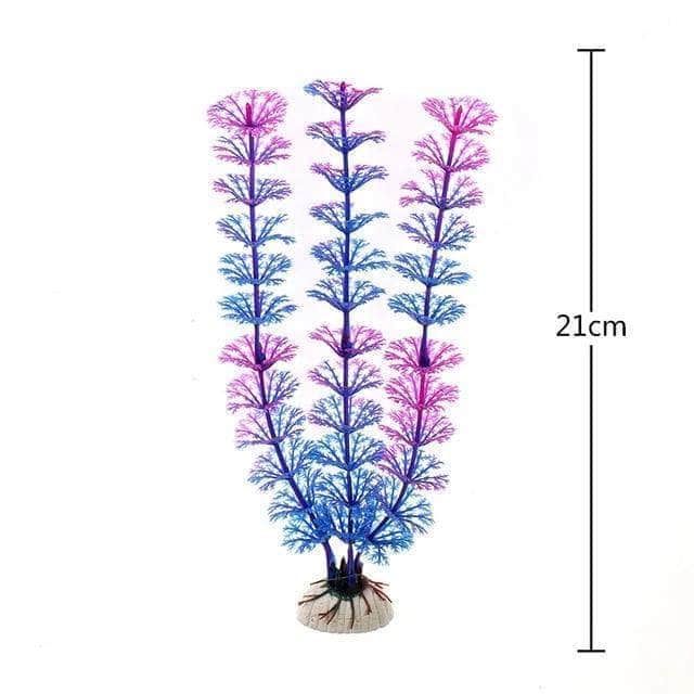 Plantes sous-marines artificielles décoration pour aquarium plusieurs tailles/couleurs-10-Petmonde