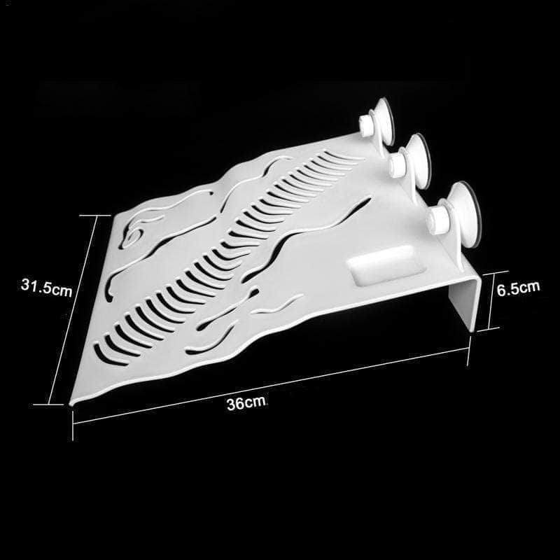 Plate-forme suspendu terrasse de grande taille avec mangeoire pour tortue d'eau-2-Petmonde