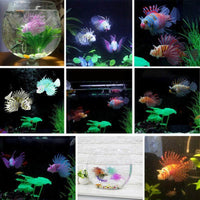 Petmonde-Poisson-lion flottant fluorescent en silicone rascasse volante décoration aquarium-Decoration--Petmonde
