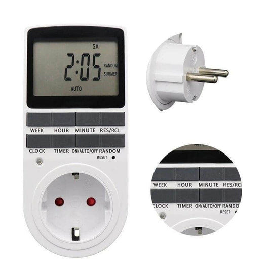 Prise automatique programmable minuterie avec affichage LCD-1-Petmonde