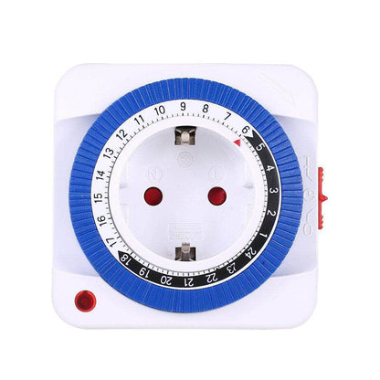 Prise mécanique programmable 24h minuterie compte à rebours mise hors-tension automatique-1-Petmonde