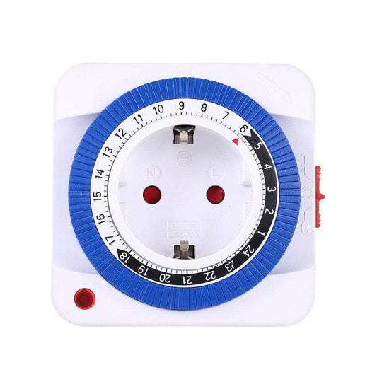 Prise mécanique programmable 24h minuterie compte à rebours mise hors-tension automatique-1-Petmonde