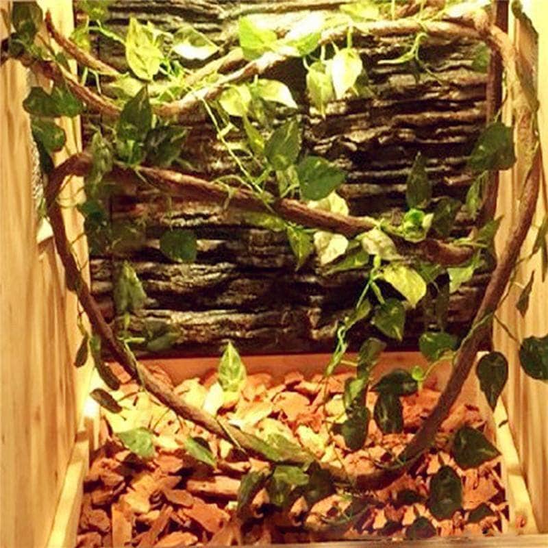 Vigne flexible escalade reptile iguane serpent décoration d'habitat terrarium-2-Petmonde